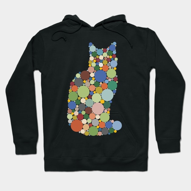 Cat Coloured Dots Hoodie by Miozoto_Design